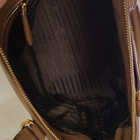 PRADA Vitello Daino Caramel Leather Bag - Picture 7 of 15